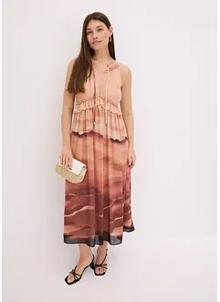 Robe imprimée en crêpe, bonprix