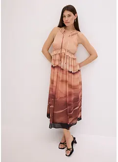 Robe imprimée en crêpe, bonprix