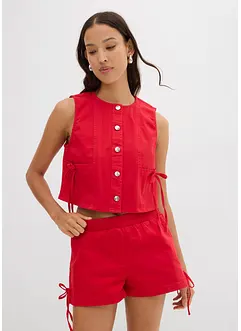 Gilet sans manches en twill de coton extensible, bonprix