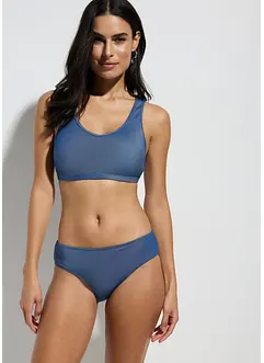 Bikini brassière (ens. 2 pces) aspect jean, bonprix