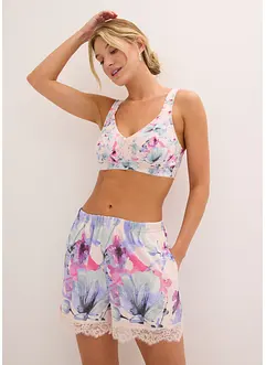Lot de 2 shorts de pyjama en coton et viscose, bonprix