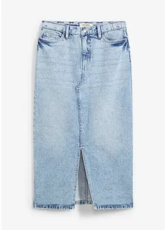 Jupe midi en jean, bonprix