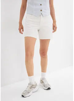 Bermuda en jean taille mi-haute, peu extensible, bonprix