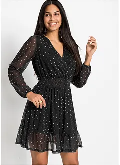 Robe courte à base volantée, bonprix