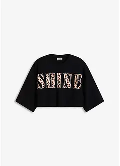 T-shirt court 100% coton, bonprix
