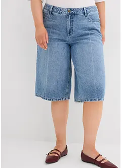Bermuda en jean taille mi-haute, peu extensible, bonprix