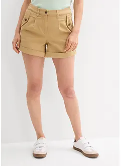 Short en twill, taille haute, bonprix