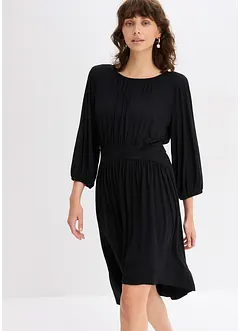 Robe en jersey avec fronces, bonprix