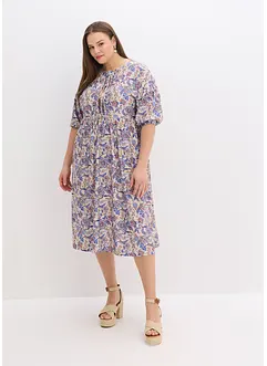 Robe en jersey avec lien à nouer à l’encolure, bonprix