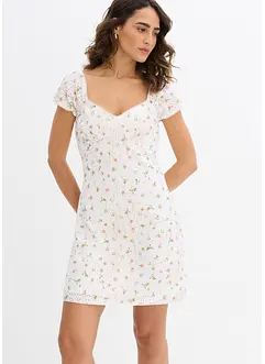 Robe en dentelle avec imprimé fleuri, bonprix