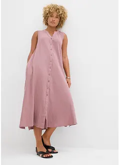Robe blouse en gaze de coton, bonprix