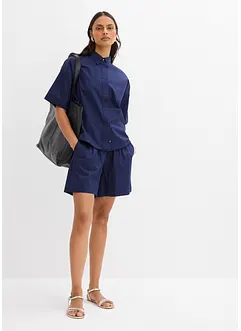 Short 100% coton avec taille élastiquée, bonprix