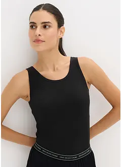 Long débardeur côtelé sans coutures, bonprix