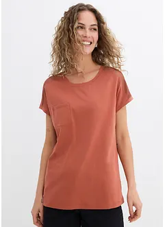 T-shirt ample avec dentelle, bonprix