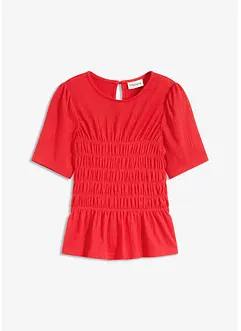 T-shirt avec smocks, bonprix