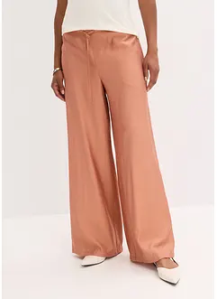 Pantalon palazzo aspect brillant, bonprix