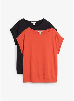 Lot de 2 T-shirts, bonprix