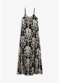 Robe à bretelles en viscose texturée, bonprix