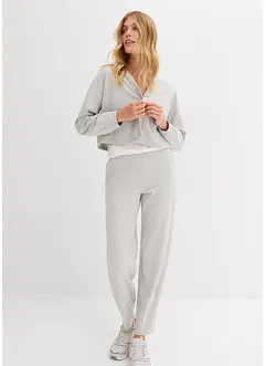 Pantalon barrel en viscose mélangée un peu brillante, bonprix