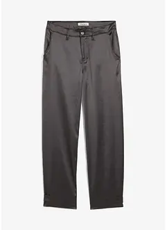 Pantalon barrel en satin fluide, bonprix