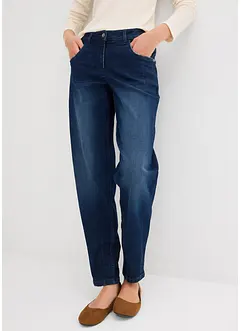 Jean barrel taille mi-haute, bonprix
