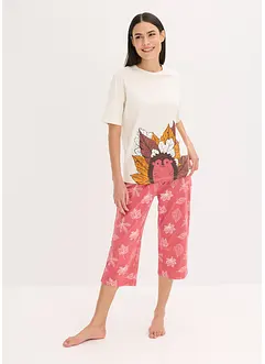 Pyjama corsaire 100% coton, bonprix