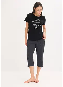Pyjama corsaire 100% coton, bonprix