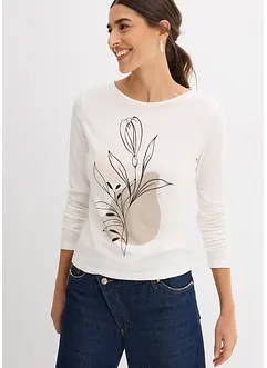 T-shirt manches longues 100% coton, bonprix