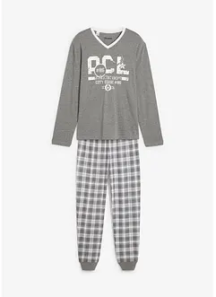 Pyjama coton à manches longues, bonprix
