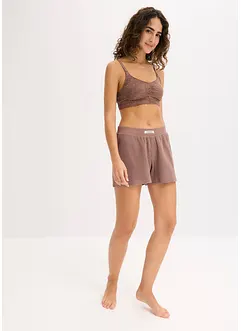 Lot de 2 soutiens-gorge d’allaitement sans armatures avec dentelle et coton, bonprix