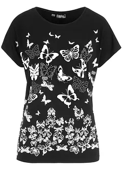 T-shirt imprimé avec teneur en viscose, bonprix