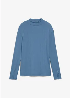 T-shirt manches longues côtelé, bonprix