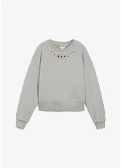 Sweat oversize avec détail strass, bonprix