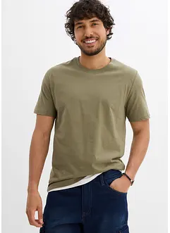 Lot de 2 T-shirts 100% coton, bonprix