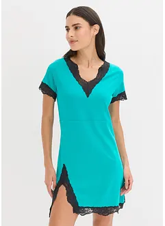 Chemise de nuit en coton et dentelle, bonprix