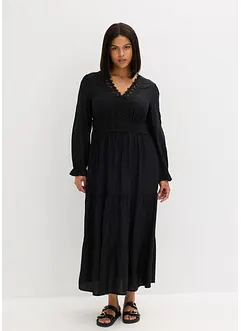 Robe longue avec dentelle, bonprix