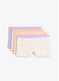 Lot de 4 boxers coton femme, bonprix