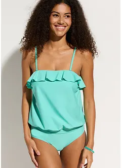 Tankini bandeau (ens. 2 pces) avec bretelles multipositions, bonprix