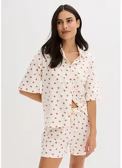 Pyjashort oversize en coton flammé, bonprix