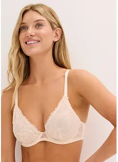 Soutien-gorge triangle avec dentelle florale, bonprix