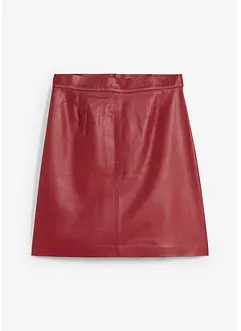 Mini-jupe en cuir d’agneau nappa, bonprix
