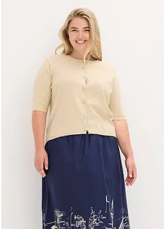 Gilet en maille fine à manches courtes, bonprix
