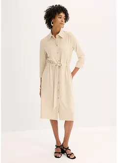 Robe-chemise en jersey milano, bonprix