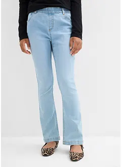 Lot de 2 jeans extensibles, taille mi haute, bonprix