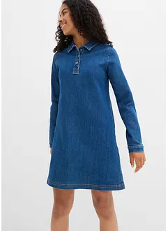 Robe trapèze en jean, bonprix