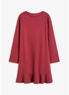 Robe courte à base volantée en jersey Milano, bonprix