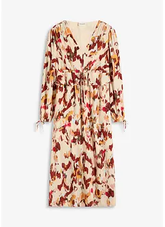Robe midi imprimée avec lurex, bonprix