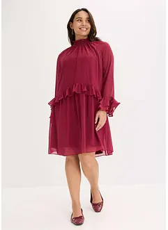 Robe en mousseline avec volants, bonprix