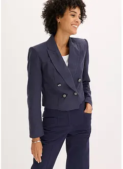 Blazer court et texturé à épaulettes, bonprix