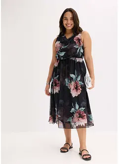 Robe midi en mesh doux, bonprix